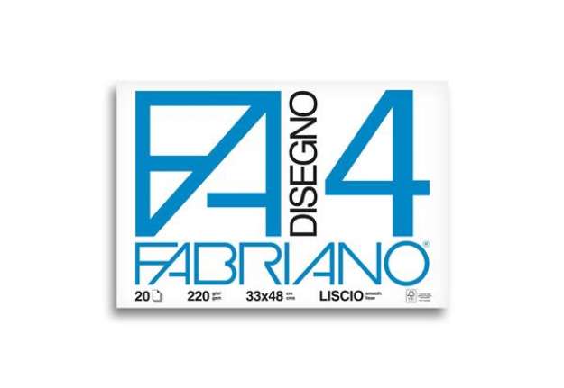 Immagine di Album da disegno Fabriano F4 220 g/m² 33x48 cm 20 ff. lisci 05200797