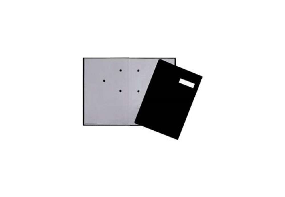 Immagine di Libro firme Q-Connect 20 pagine 24x35 cm nero KF31014