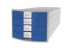 Immagine di Cassettiera IMPULS HAN in polistirolo con 4 cassetti chiusi blu 1012-14