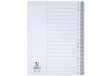 Immagine di Divisori alfabetici Q-Connect A-Z 22,5x29,7 cm grigio 20 pagine KF01817