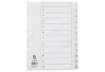 Immagine di Divisore numerico Q-Connect bianco 22,5x29,7 cm ppl 1-12 KF00178