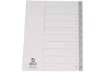 Immagine di Divisore numerico Q-Connect grigio 22,5x29,7 cm ppl 1-10 KF01825
