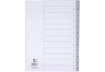 Immagine di Divisore numerico Q-Connect grigio 22,5x29,7 cm ppl 1-12 KF01826