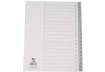 Immagine di Divisore numerico Q-Connect grigio 22,5x29,7 cm ppl 1-20 KF01828
