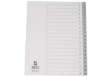 Immagine di Divisore numerico Q-Connect grigio 22,5x29,7 cm ppl 1-20 KF01828