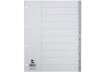 Immagine di Divisore numerico Q-Connect grigio XL 24,5x29,7 cm ppl 1-10 KF01846