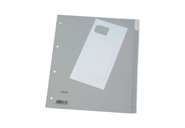 Immagine di Divisore neutro Q-Connect grigio XL 24x29,7 cm ppl 15 fogli KF01855