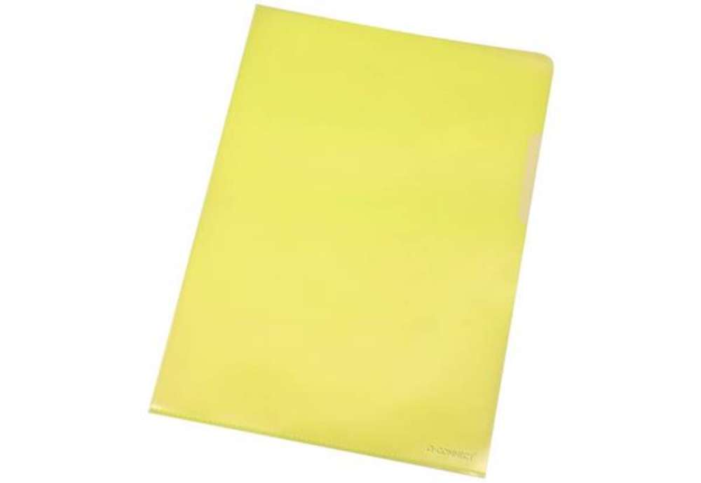 Immagine di Buste a L Q-Connect PPL A4 giallo - conf. da 100 - KF00308