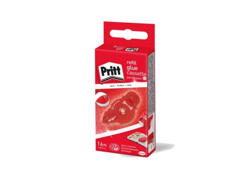 Immagine di Refill Colla roller Pritt Roller System - permanente 8,4 mm x 16 m bianco 2111973