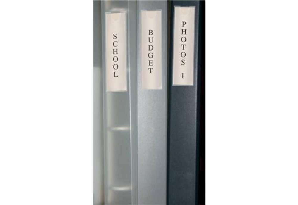 Immagine di Tasche adesive permanenti Q-Connect 62x150 mm trasparenti conf. da 6 - KF13783