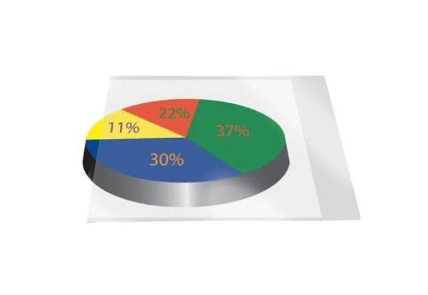 Immagine di Tasche adesive permanenti Q-Connect A5 trasparenti conf. da 10 - KF27052