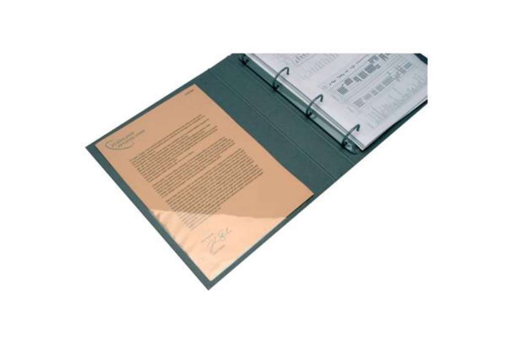 Immagine di Tasche adesive triangolari Q-Connect trasparente 10x10 cm conf. da 10 - KF27034