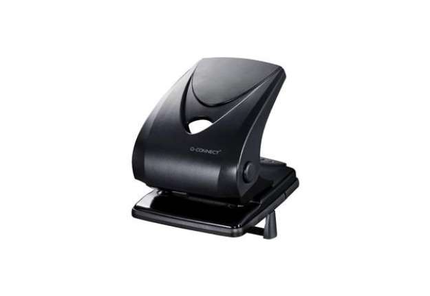 Immagine di Perforatore a due fori Q-Connect nero 40 fogli KF01236