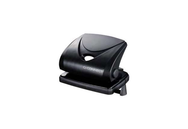 Immagine di Perforatore a due fori Q-Connect nero 20 fogli KF01234