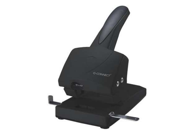 Immagine di Perforatore per alti spessori a 2 fori Q-Connect nero 65 fogli KF01237