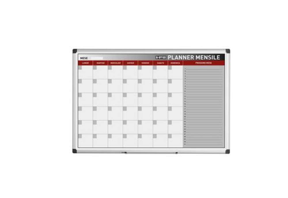 Immagine di Planning Bi-office mensile  magnetico 90x60 cm bianco GA03267170