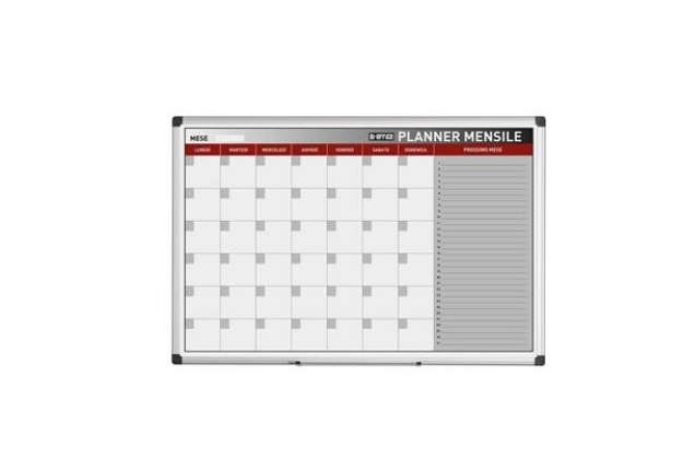 Immagine di Planning Bi-office mensile  magnetico 90x60 cm bianco GA03267170