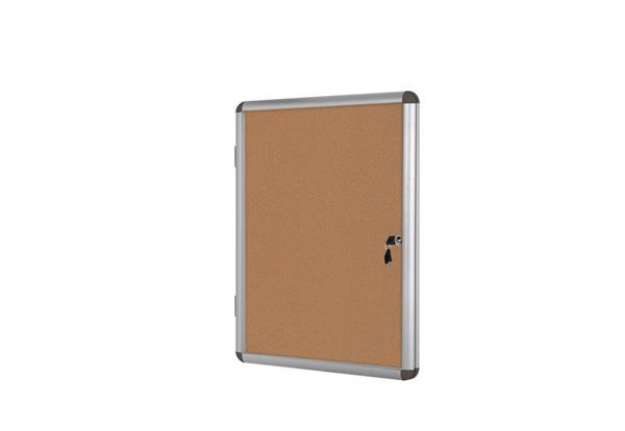 Immagine di Bacheca in sughero Bi-Office Enclore con cornice in alluminio 9xA4 VT630101150