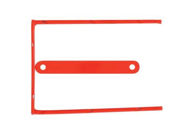 Immagine di Clip fermafogli Q-Connect rosso passo 8 cm conf. 100 pezzi - KF02281