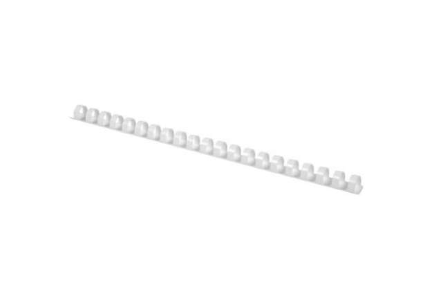 Immagine di Dorsi a spirale in PVC per rilegatura Q-Connect A4 - 21 anelli 10 mm - fino a 55 ff bianco - conf. 1