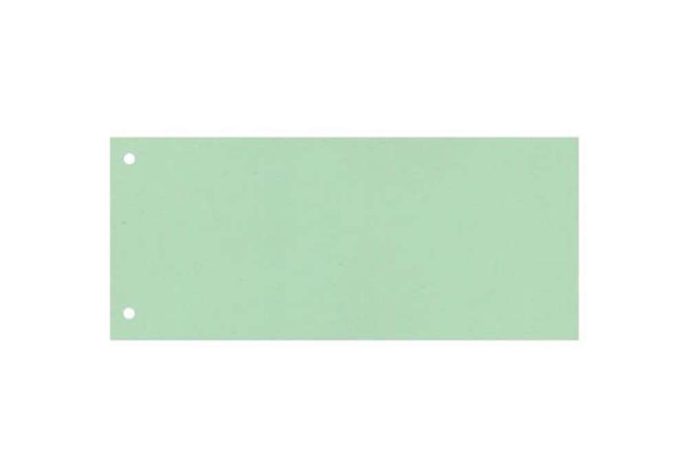 Immagine di Separatore per archivio con due fori Q-Connect 24x10,5 cm 190 g/m² verde conf. da 100 - KF00518