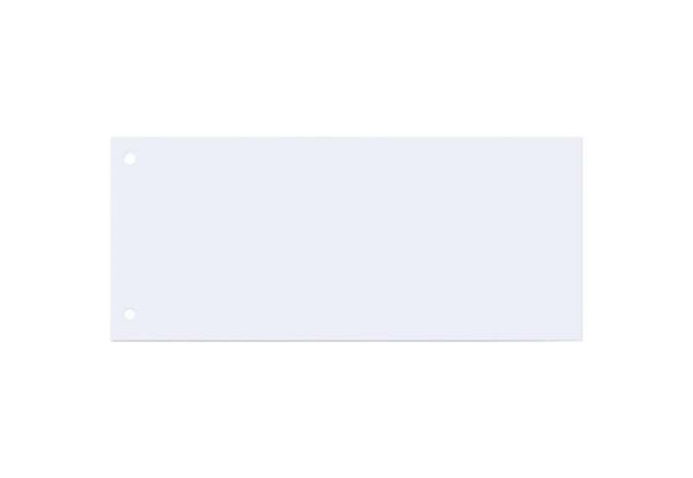 Immagine di Separatore per archivio con due fori Q-Connect 24x10,5 cm 190 g/m² bianco conf. da 100 - KF00515