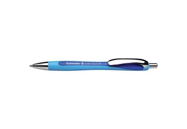 Immagine di Penna a sfera a scatto Schneider Slider Rave ricaricabile tratto XB blu P132503