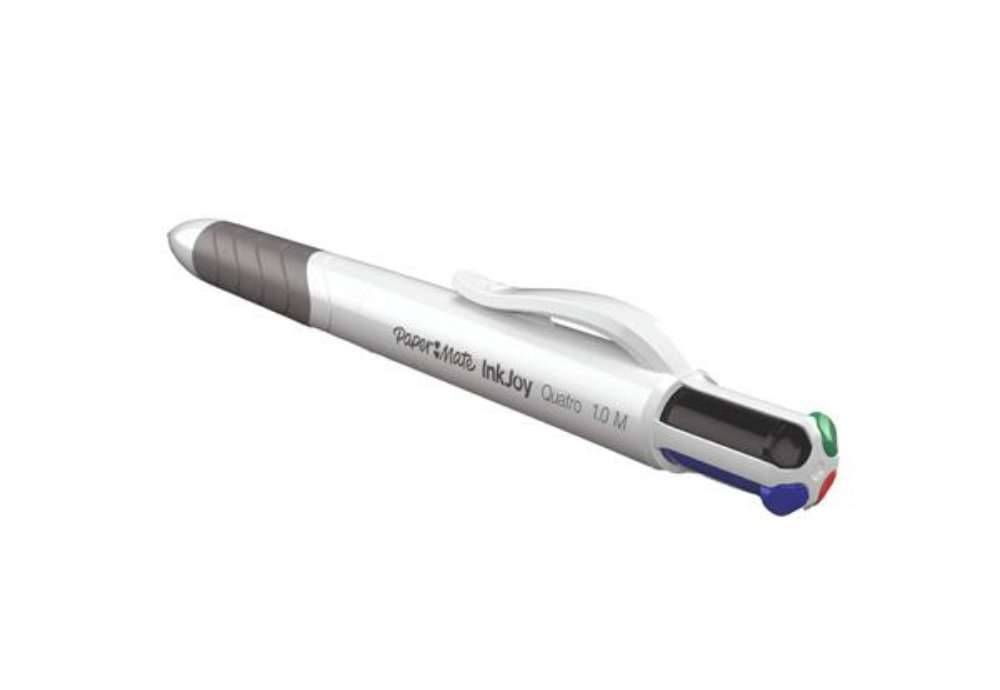 Immagine di Penna sfera a scatto Paper Mate Inkjoy Quatro ULV M 1 mm 4 colori S0977260