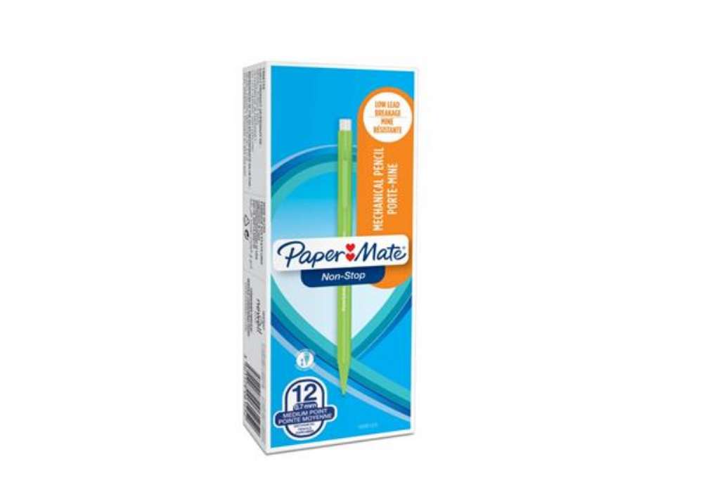 Immagine di Portamine Paper Mate Non Stop 0,7 mm HB assortiti confezione da 12 - 1906125