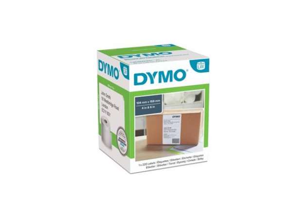 Immagine di Rotolo da 220 etichette Dymo LabelWriter Ship XL 104x159mm bianco S0904980