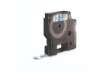 Immagine di Nastro per etichettatrici Dymo D1 9 mm x 7 m nero/trasparente S0720670
