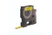 Immagine di Nastro per etichettatrici Dymo D1 9 mm x 7 m nero/giallo S0720730