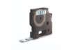 Immagine di Nastro per etichettatrici Dymo D1 12 mm x 7 m nero/trasparente S0720500