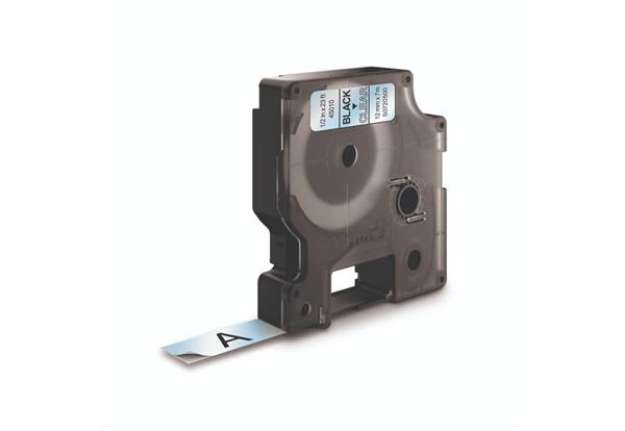 Immagine di Nastro per etichettatrici Dymo D1 12 mm x 7 m nero/trasparente S0720500