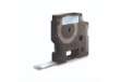 Immagine di Nastro per etichettatrici Dymo D1 12 mm x 7 m bianco/trasparente S0720600