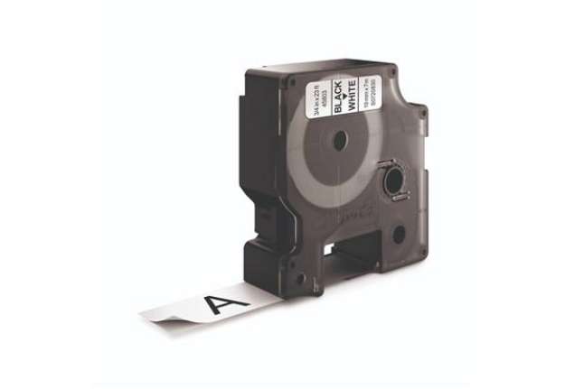 Immagine di Nastro per etichettatrici Dymo D1 19 mm x 7 m nero/bianco S0720830