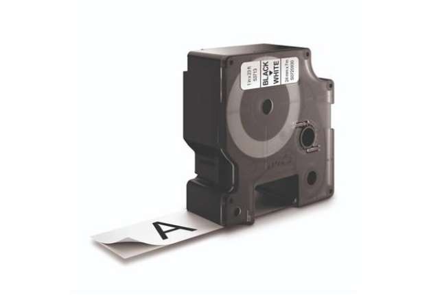 Immagine di Nastro per etichettatrici Dymo D1 24 mm x 7 m nero/bianco S0720930
