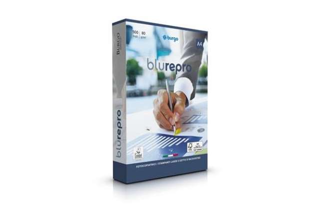 Immagine di Carta per fotocopie A4 Burgo Repro Blu A4 - Premium Quality 80 gr. bianca Risma 500 fogli - 8142