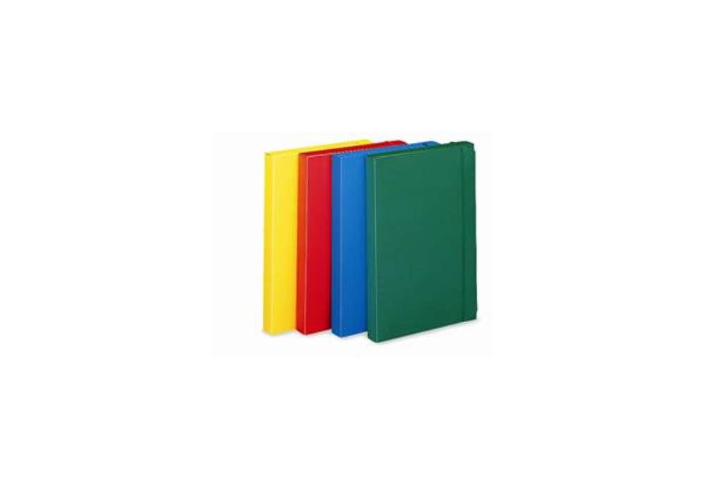 Immagine di Cartella portaprogetti con elastico LEONARDI 24x35 cm dorso 3 cm verde U140VE