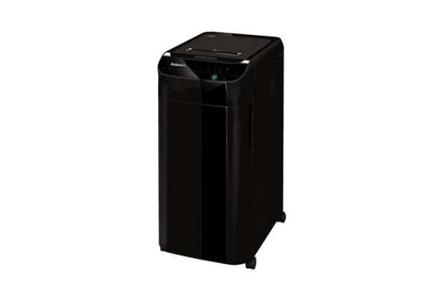 Immagine di Distruggidocumenti uso frequente  P-4 68 L FELLOWES AutoMax™ 350C - taglio a frammenti 4x38 mm nero