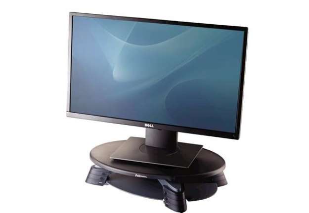 Immagine di Supporto FELLOWES per monitor compatto TFT/LCD plastica e acrilico nero 29x42,5 cm - 91450