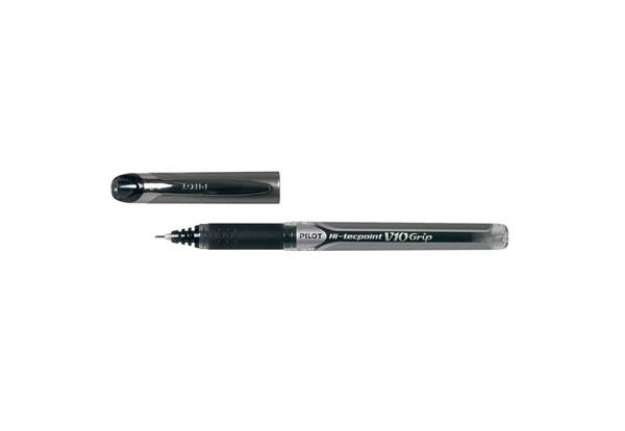 Immagine di Roller a inchiostro liquido Pilot HI-TECPOINT V10 grip 1 mm nero 006745