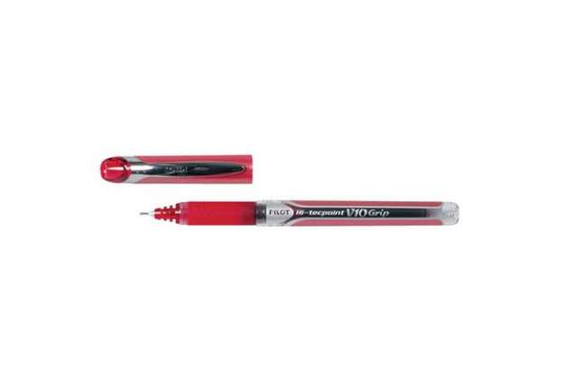 Immagine di Roller a inchiostro liquido Pilot HI-TECPOINT V10 grip 1 mm rosso 006747