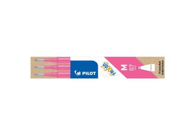 Immagine di Refill penne a sfera Pilot Frixion Ball e Clicker 0,7 mm rosa Set 3 pezzi - 006648