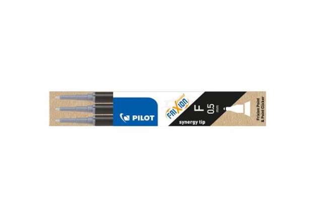 Immagine di Refill sfera Pilot Frixion Point Clicker  0,5 mm nero set da 3 - 006420