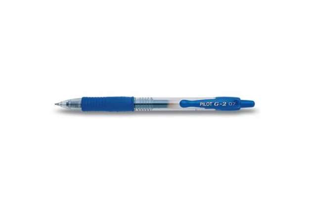 Immagine di Penna gel a scatto Pilot G-2 0,7 mm blu 001521