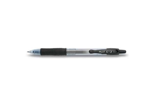 Immagine di Penna gel a scatto Pilot G-2 0,7 mm nero 001520