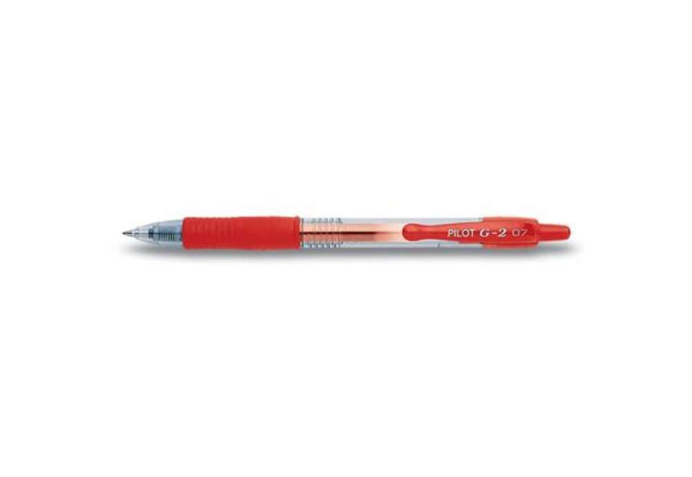 Immagine di Penna gel a scatto Pilot G-2 0,7 mm rosso 001522