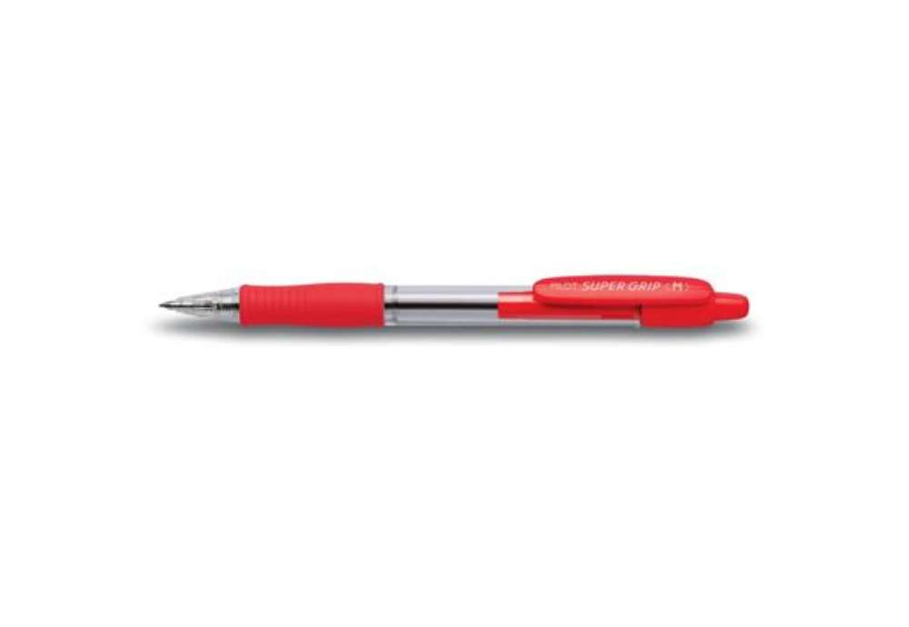 Immagine di Penna a sfera a scatto Pilot BPGP Supergrip 1 mm rosso 001442