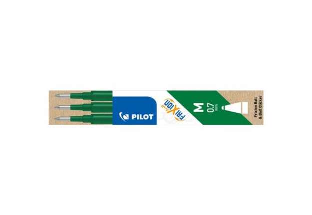 Immagine di Refill penne a sfera Pilot Frixion Ball e Clicker 0,7 mm verde Set 3 pezzi - 006659